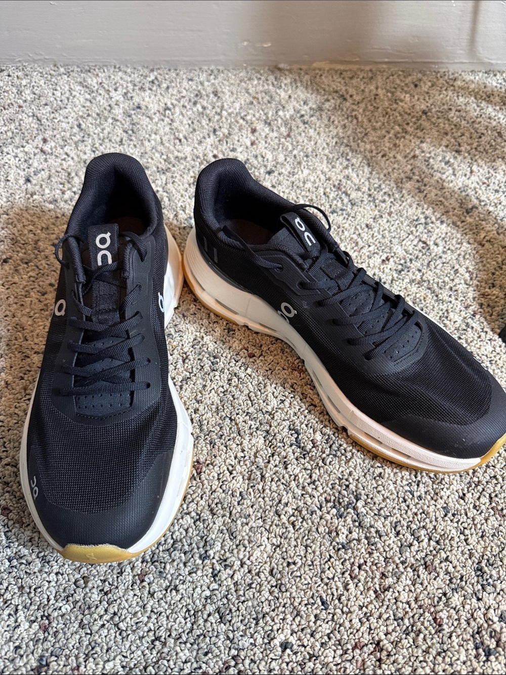 On Cloudnova Form 2 Black Sneakers Cloudtec Sz 8.5